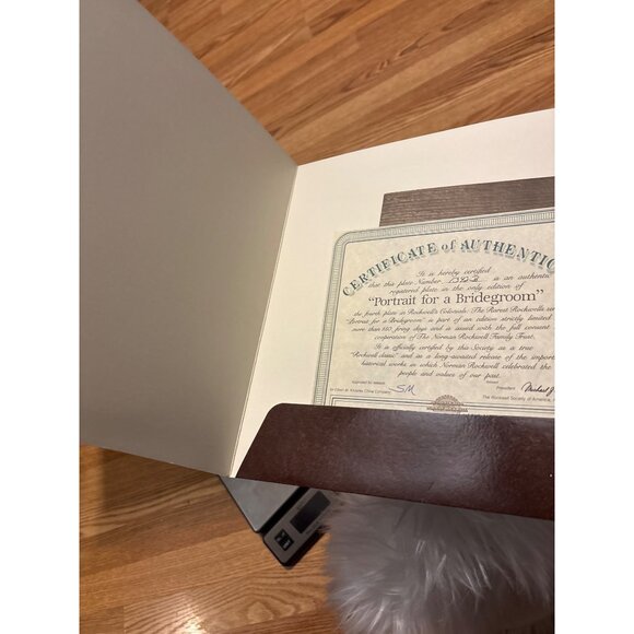 Norman Rockwell Collector Plate "Portrait For A Bridegroom" Signed and numbered - Picture 10 of 16